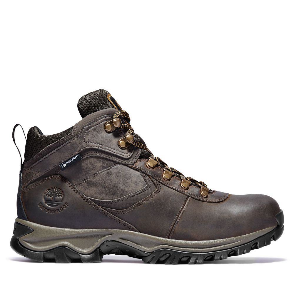 Botas de Montaña Timberland Argentina Hombre - Mt. Maddsen Mid Waterproof - Marrones Oscuro - YZPGAT